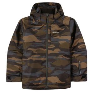 Patagonia Snowshot Boys Jacket Camo Size XXL